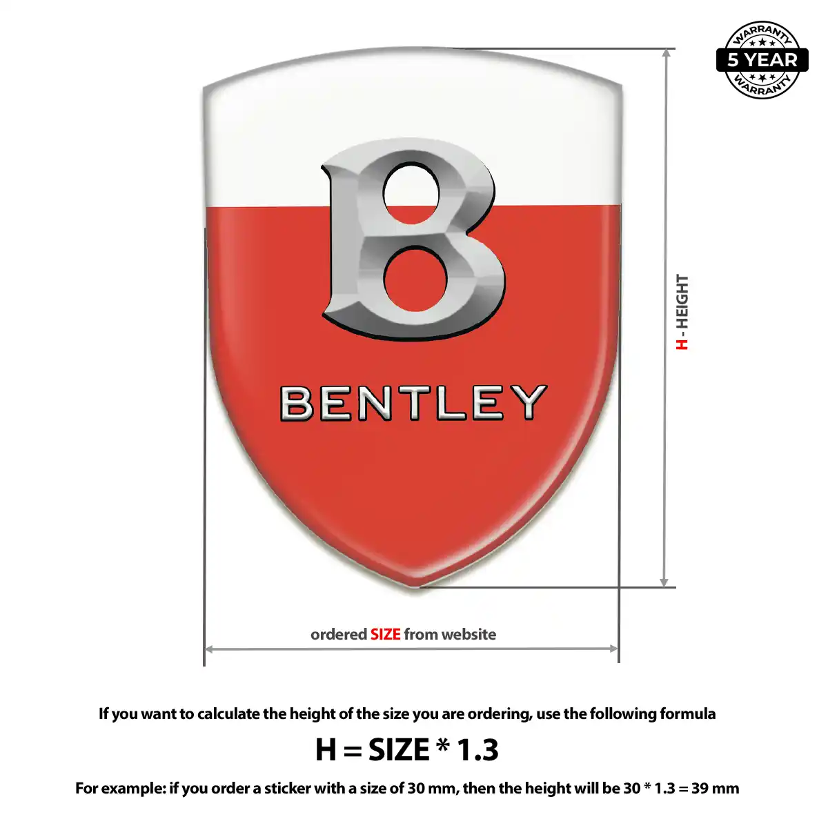 Bentley Emblem Silicone Superior Craft