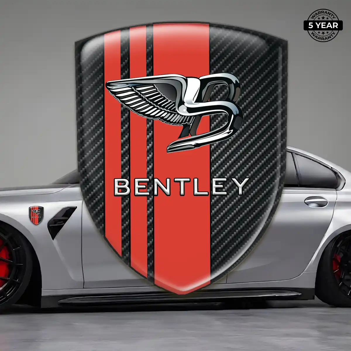 Bentley Epoxy Domed Sticker Street Tuning