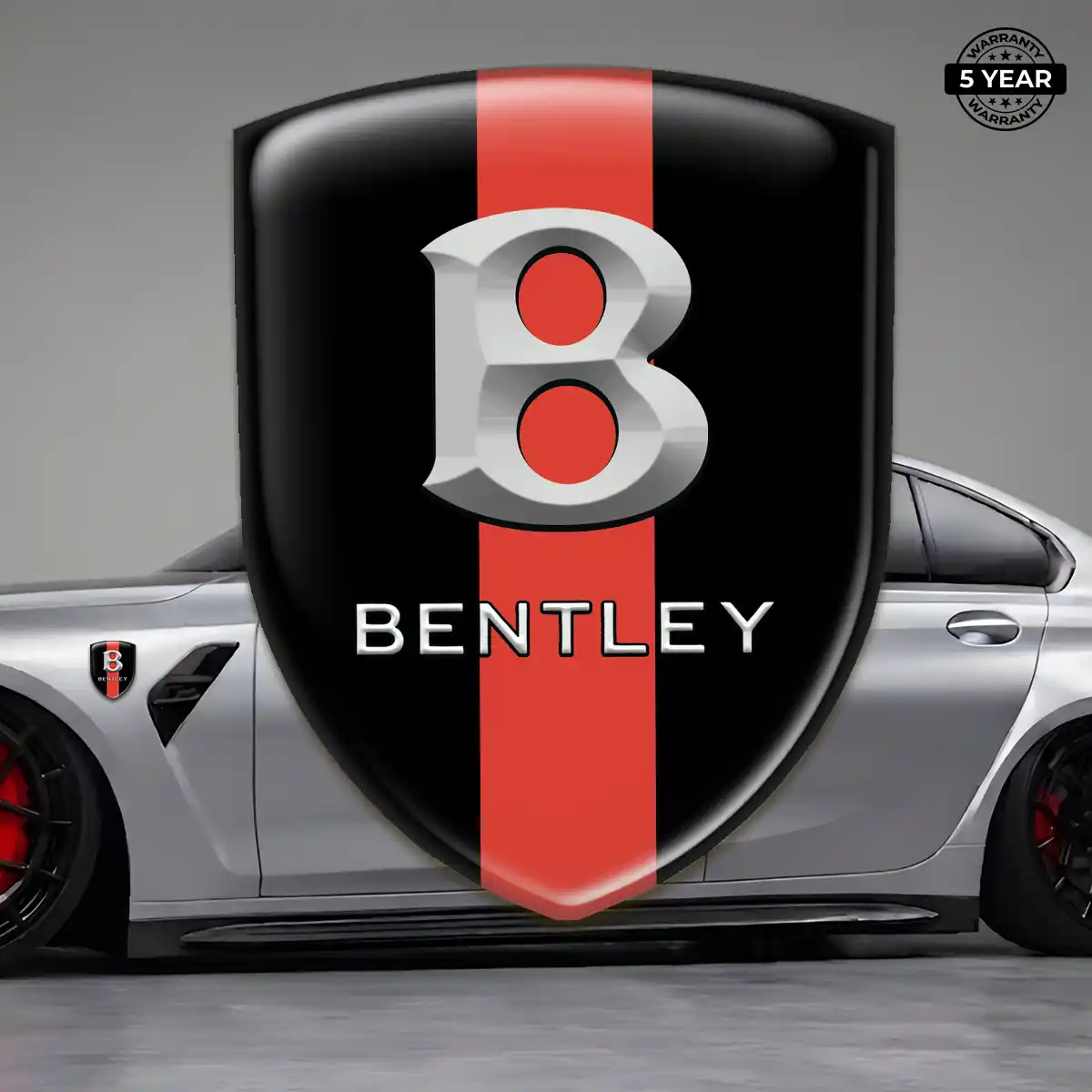 Bentley Gel Emblem Sticker Refined Design