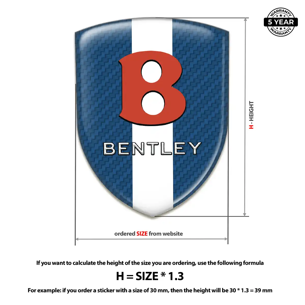 Bentley Logo Badge Auto Tuning