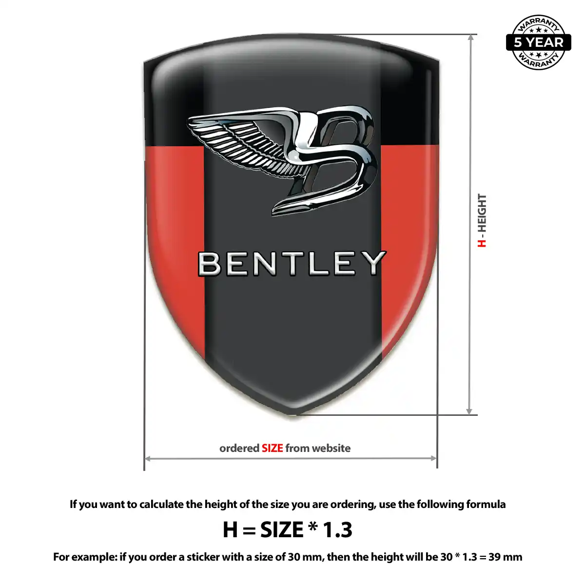 Bentley Logo Badge Exclusive Series