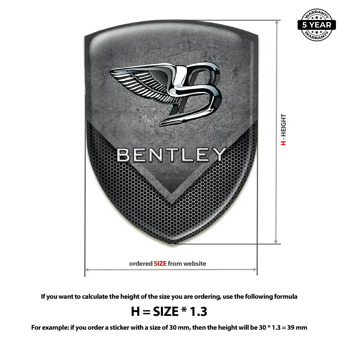 Bentley Logo Badge Interior Elegance