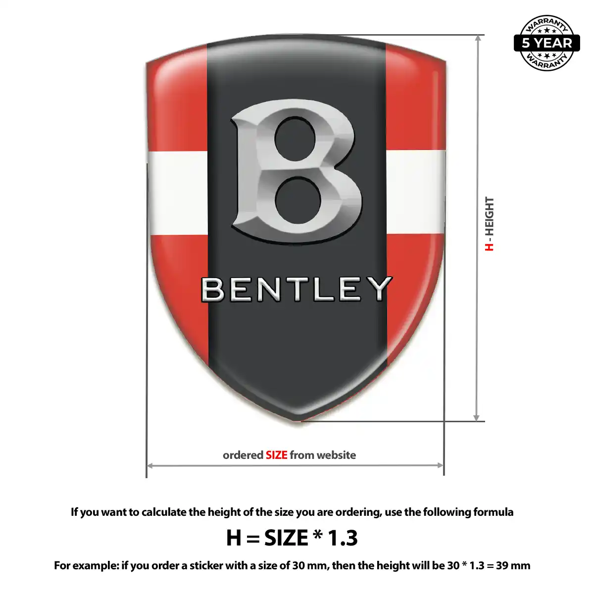 Bentley Logo Badge Noble Edition