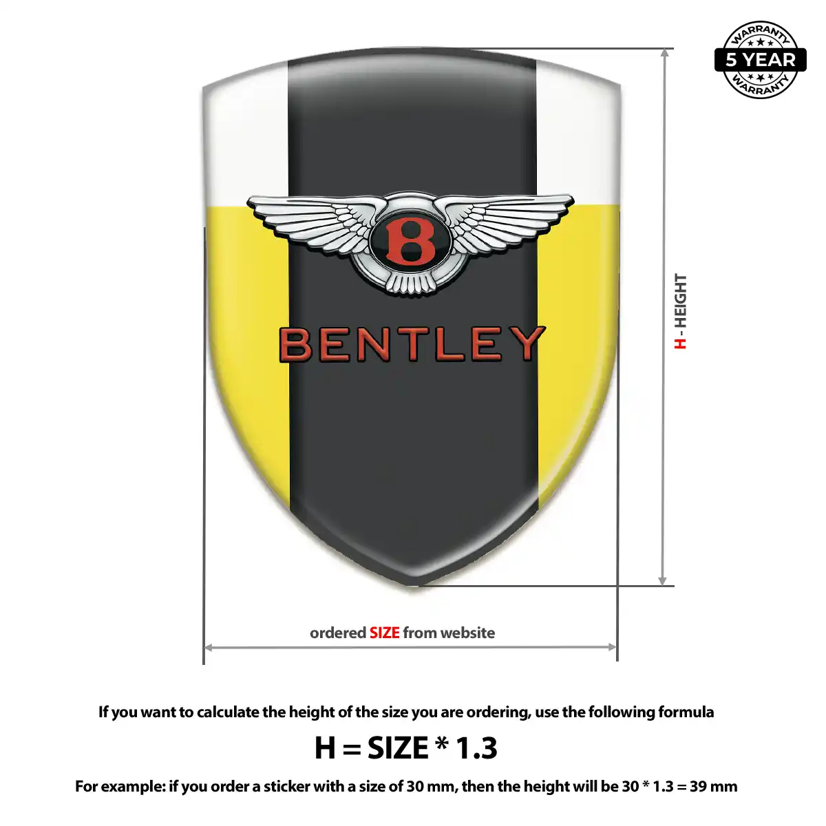 Bentley Logo Badge Outer Style