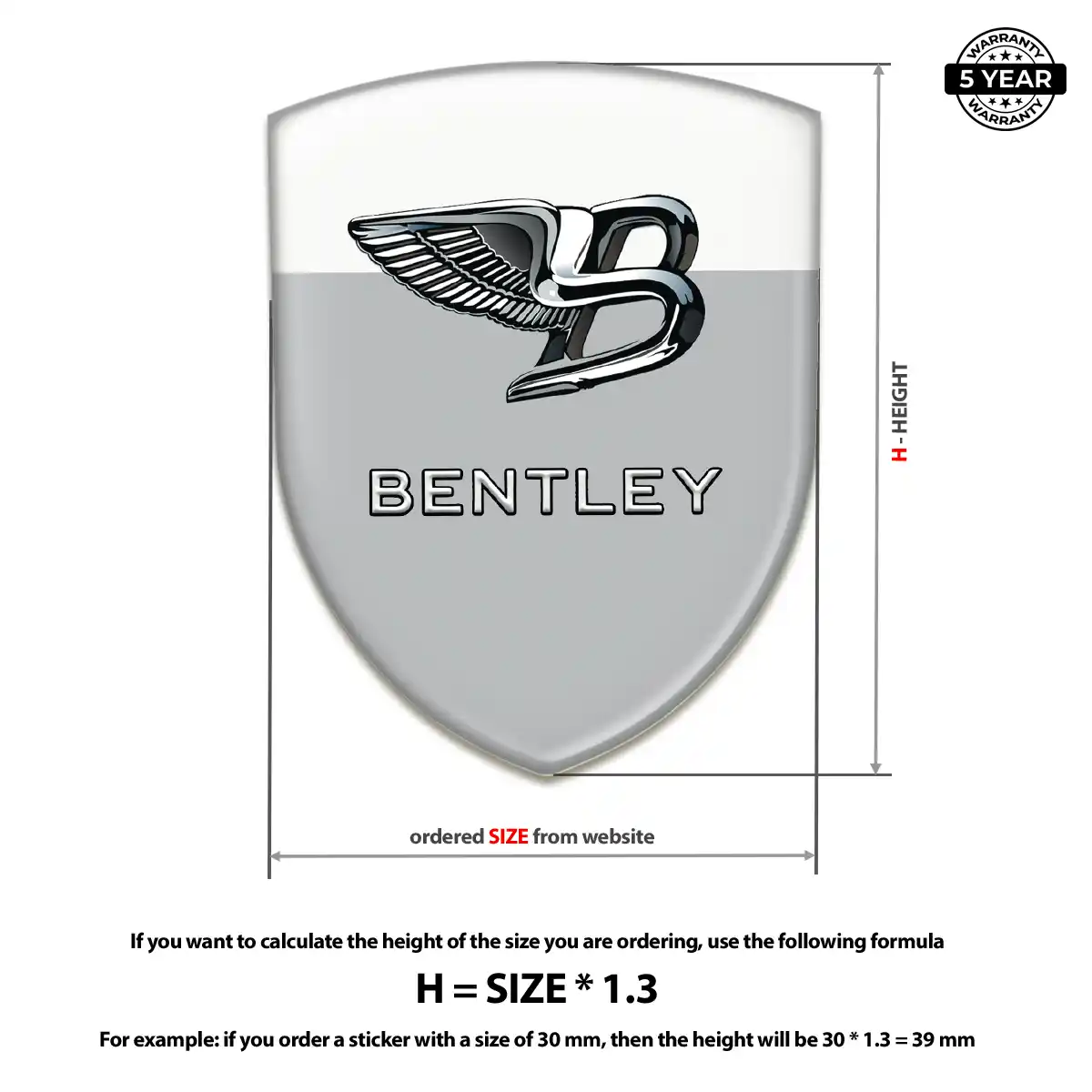 Bentley Logo Badge Refined Design
