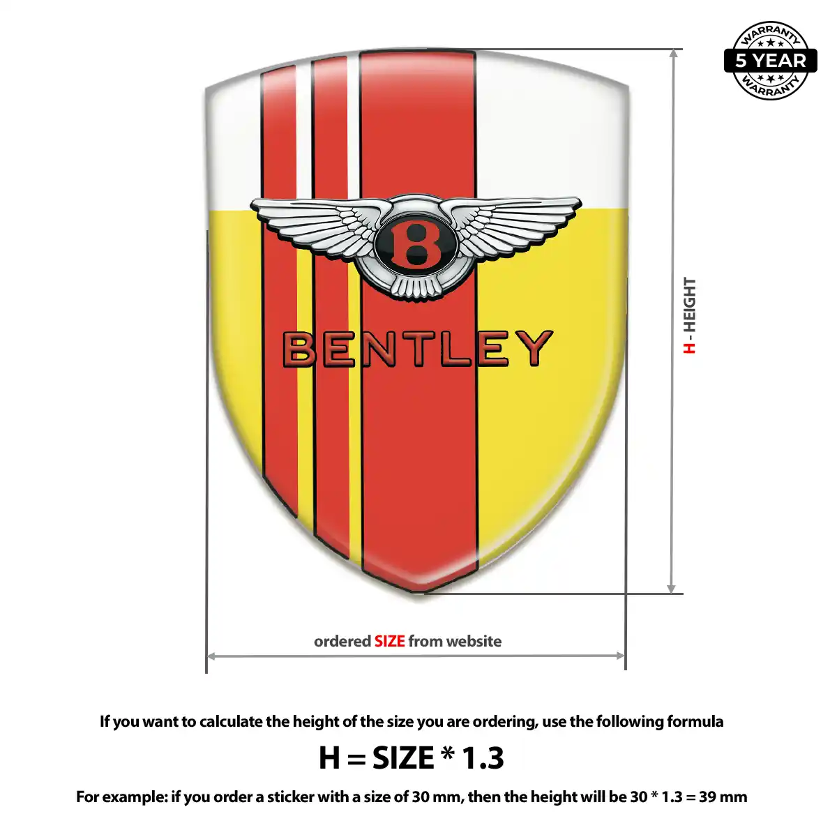 Bentley Logo Badge Street Tuning