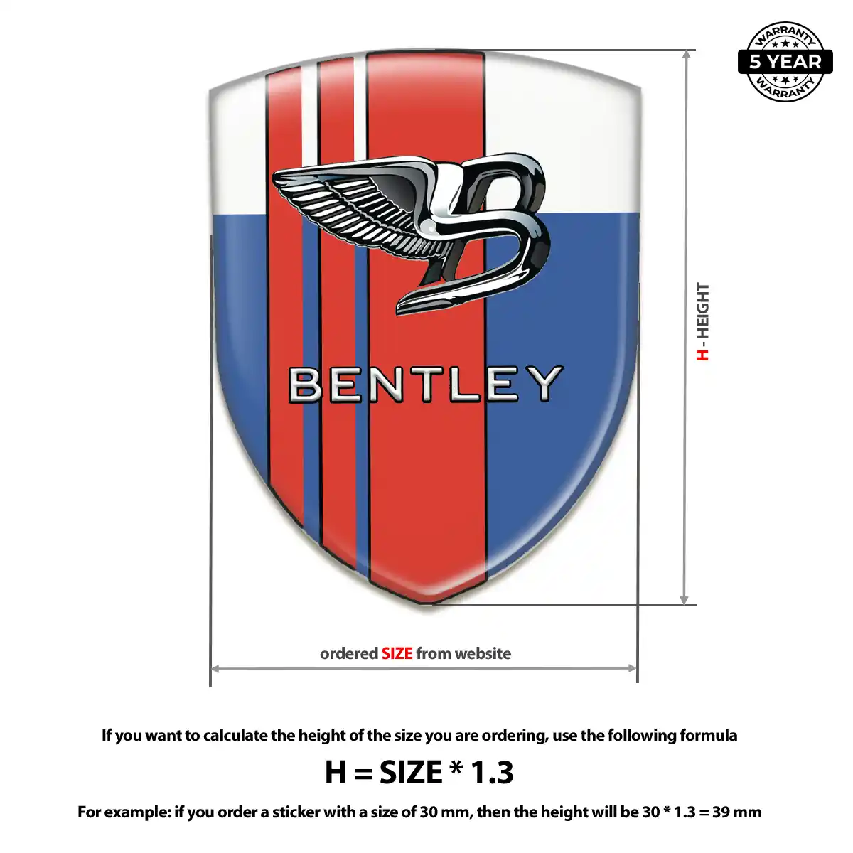 Bentley Logo Emblem Exterior Luxe