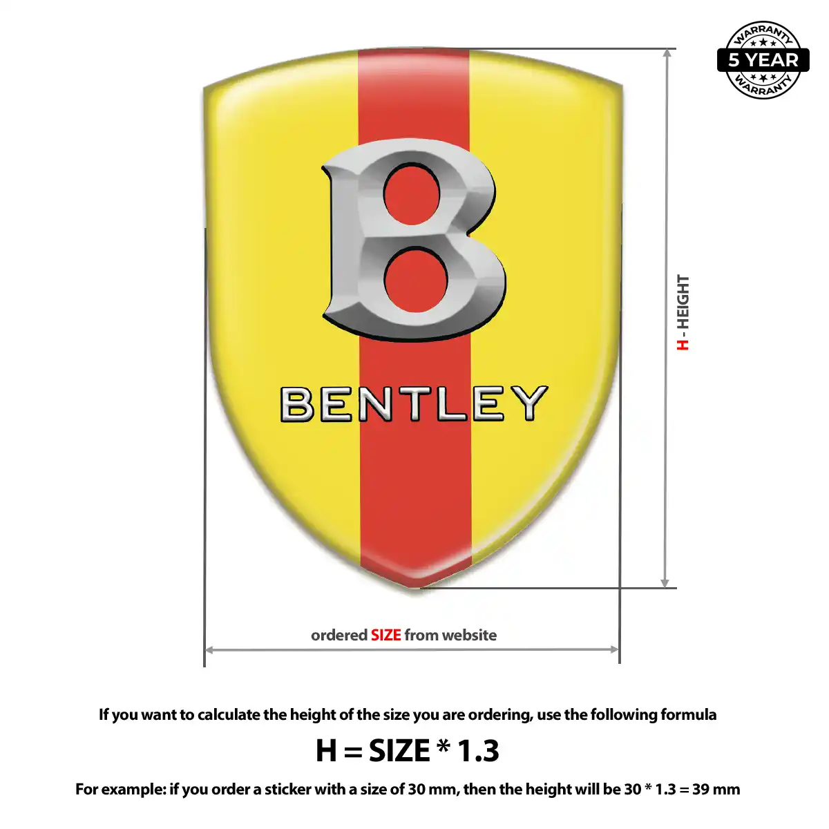 Bentley Logo Emblem Outer Style