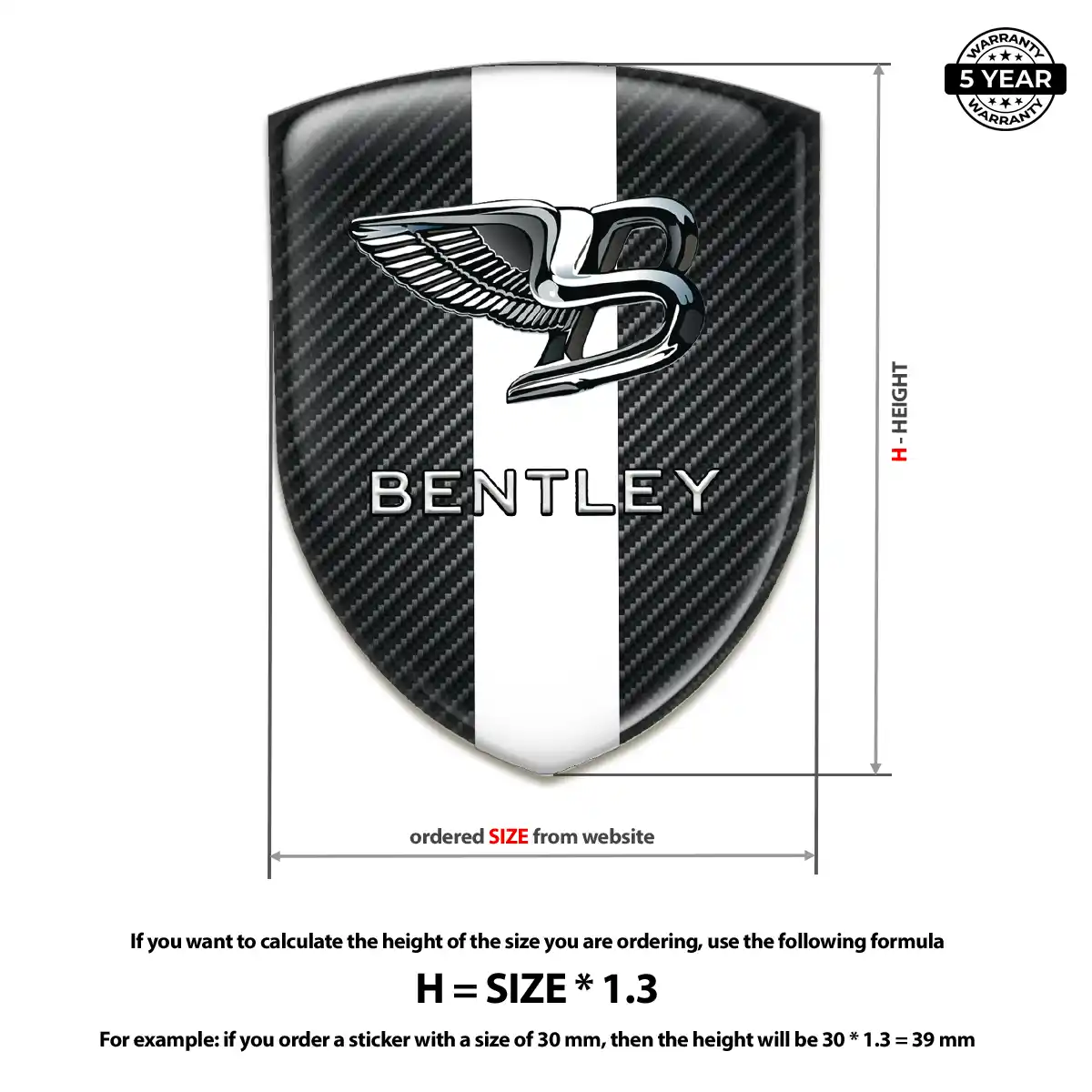 Bentley Logo Emblem Performance Style