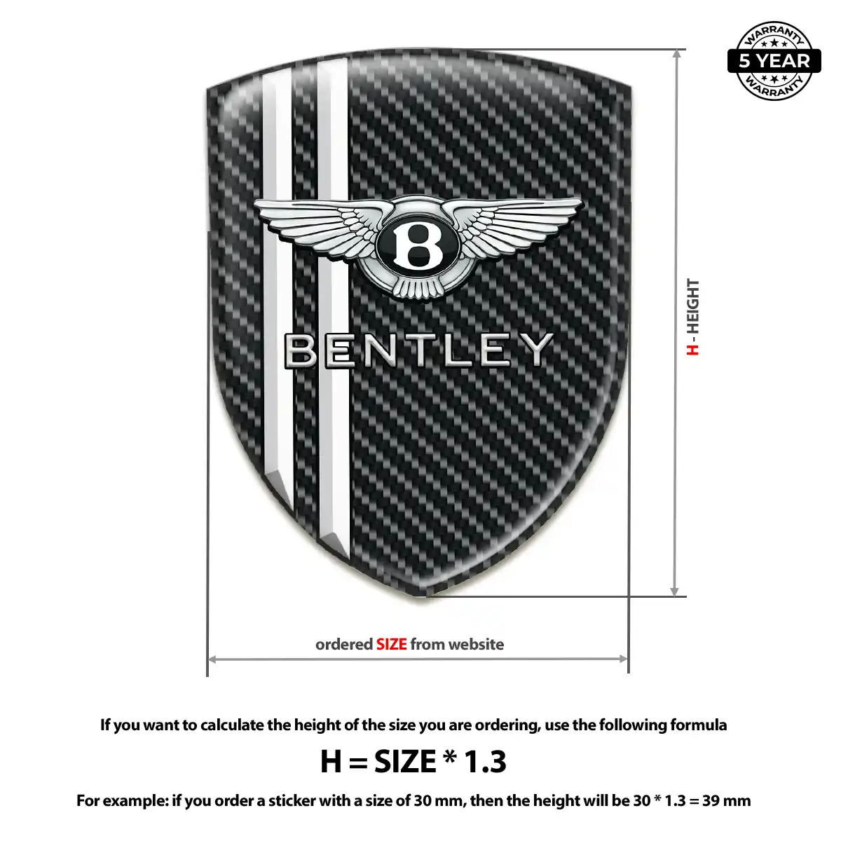 Bentley Logo Emblem Street Tuning