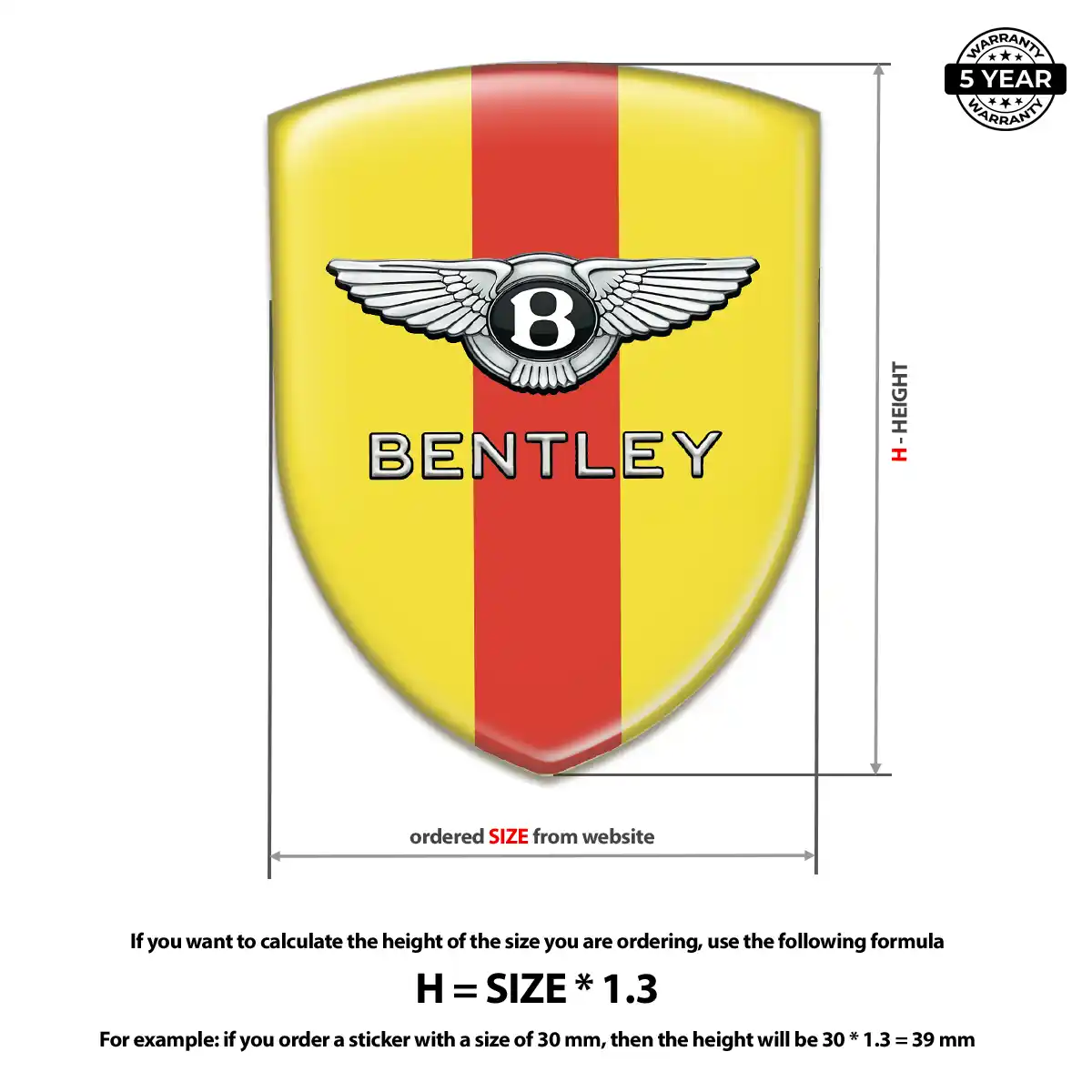 Bentley Logo Sticker Deluxe Edition