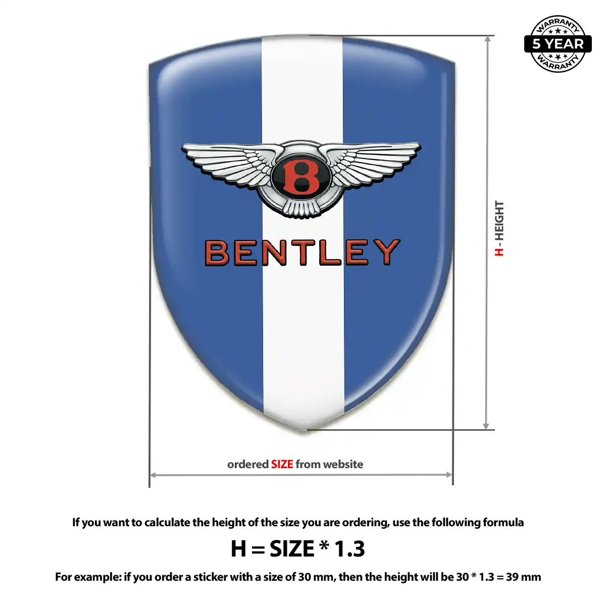 Bentley Logo Sticker Elite Edition