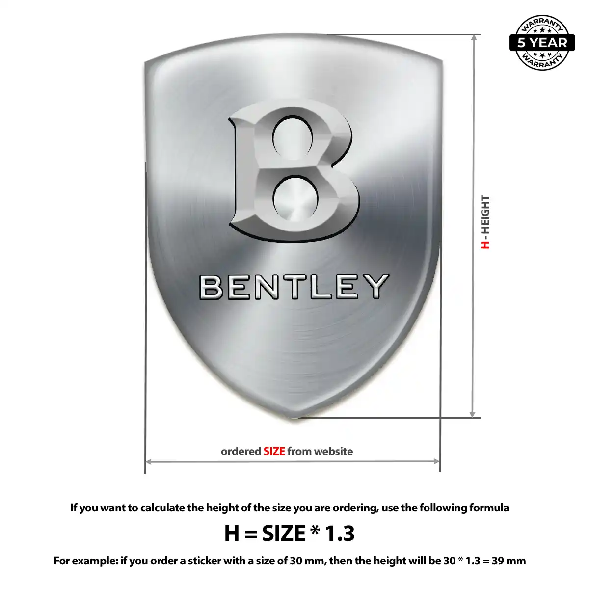 Bentley Logo Sticker Exclusive Series