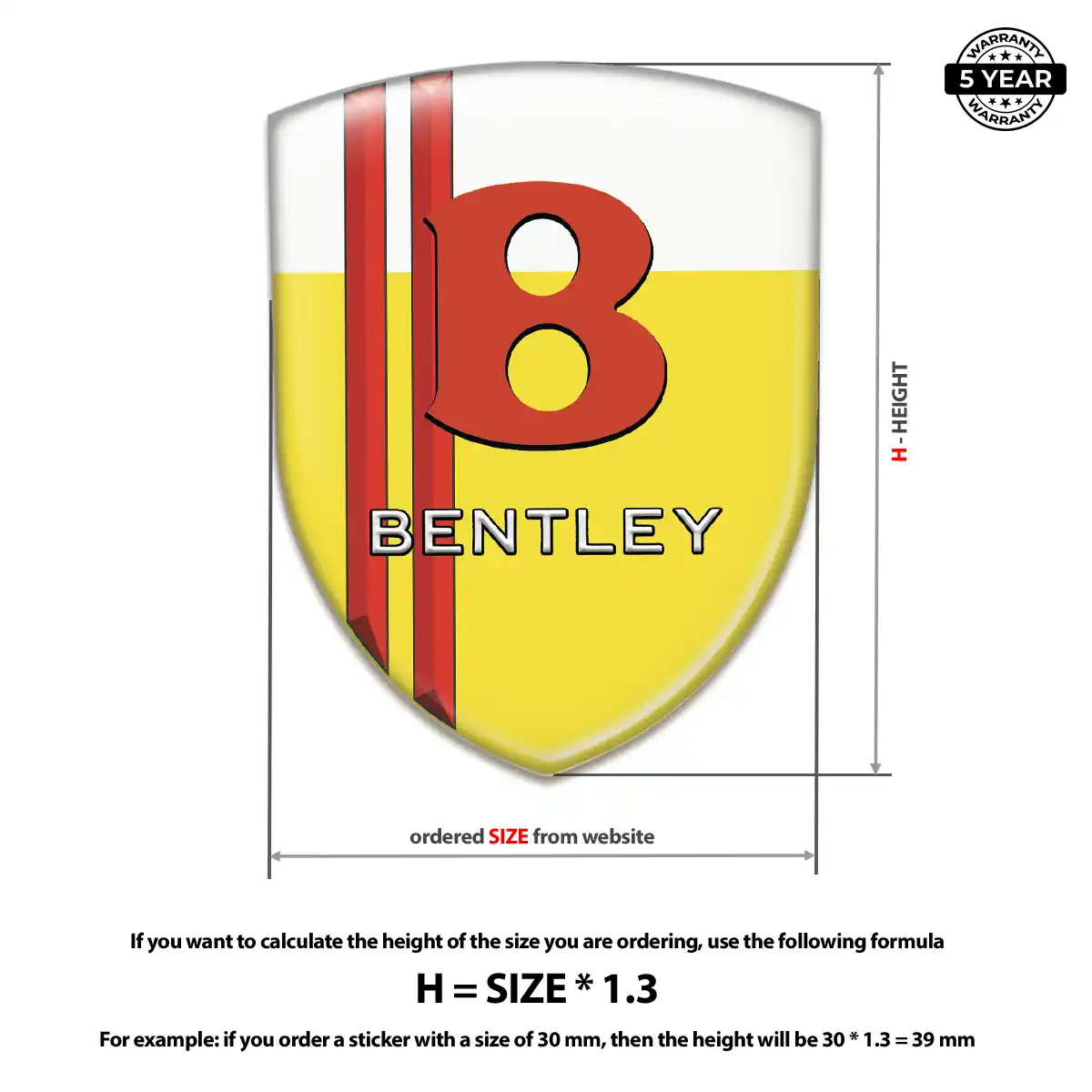Bentley Logo Sticker Noble Edition