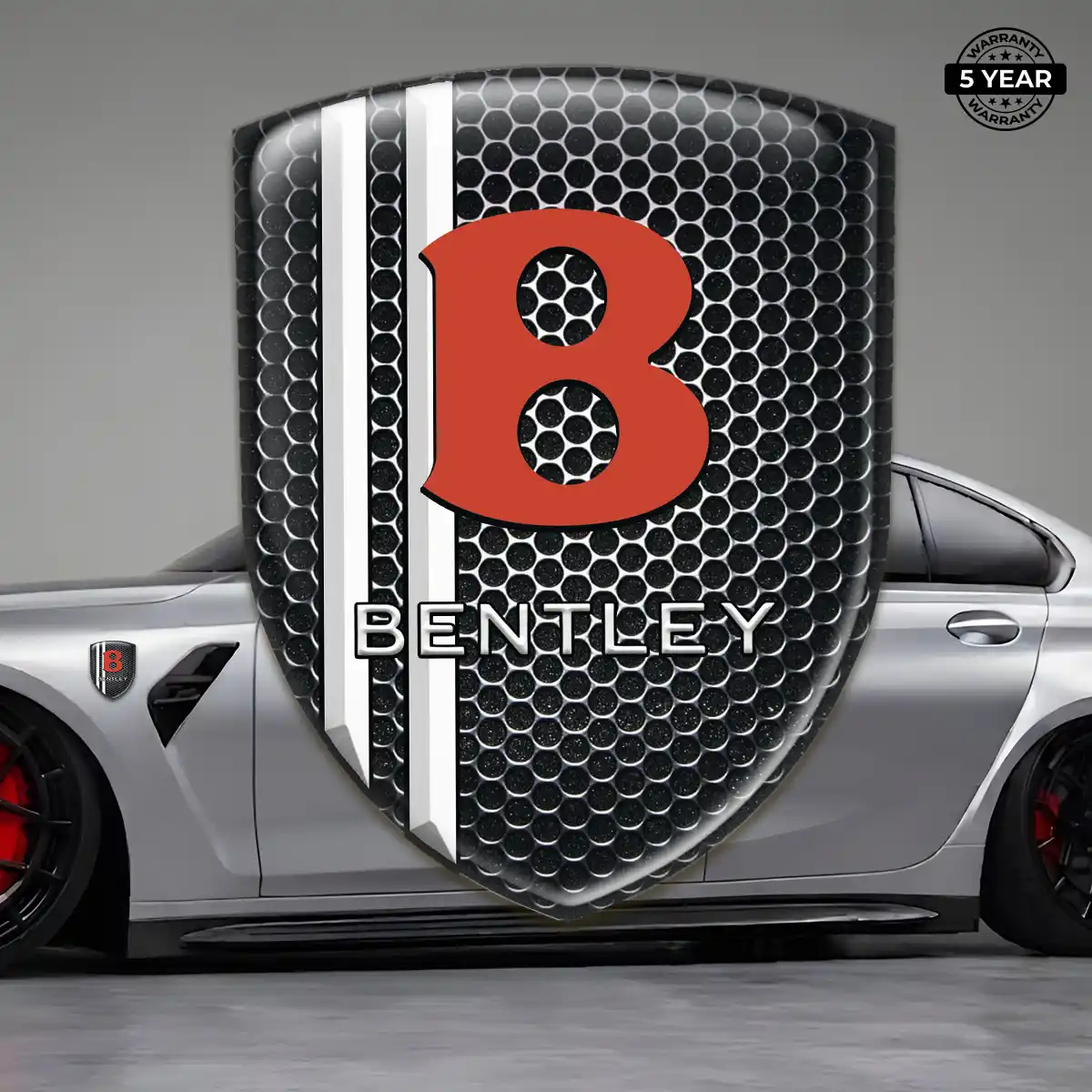 Bentley Polyurethane Domed Sticker Cabin Style