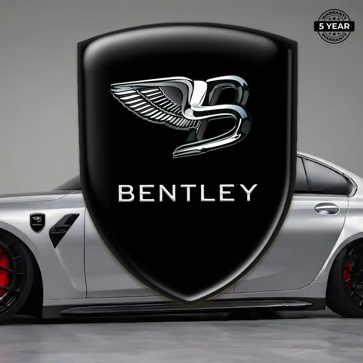 Bentley Polyurethane Domed Sticker Interior Elegance