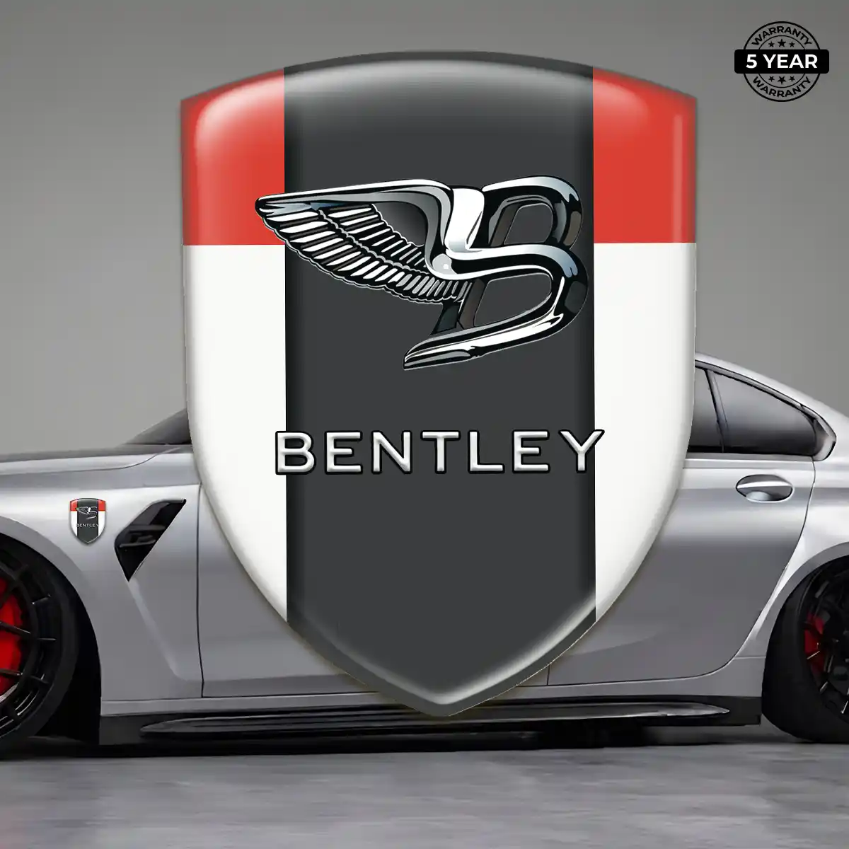 Bentley Resin Emblem Sticker Premium Dome