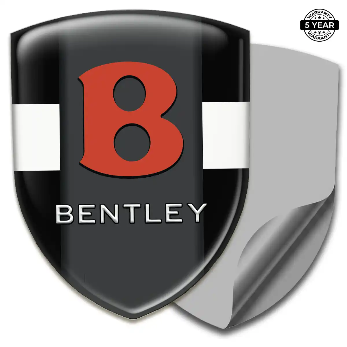 Bentley Self Adhesive Emblem Sticker Resin Luxe