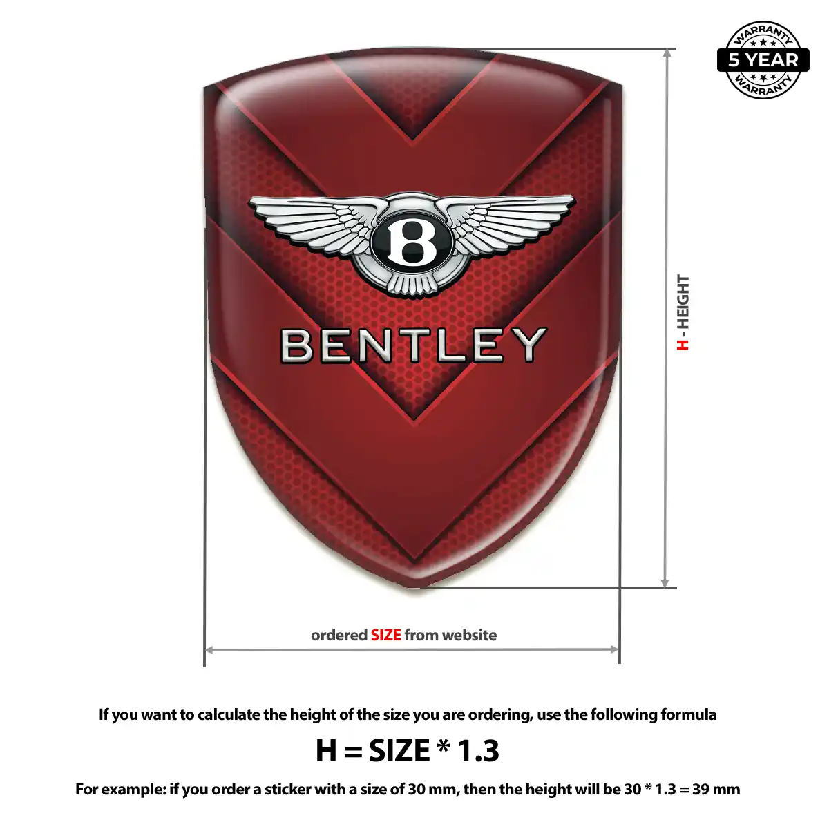 Bentley Silicone Badge Deluxe Edition