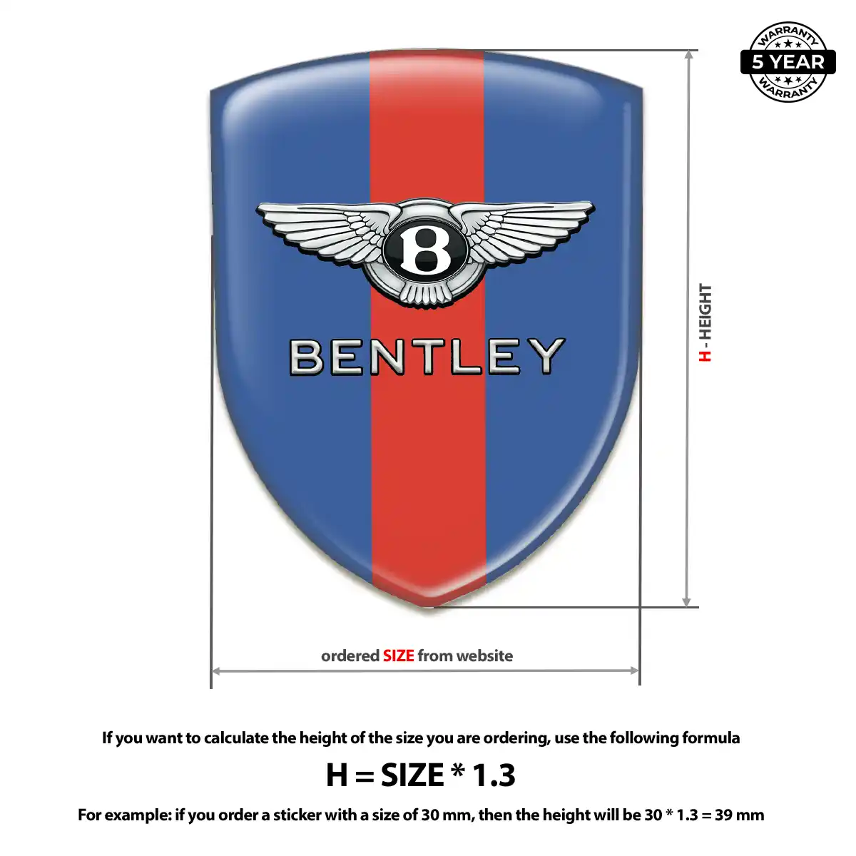 Bentley Silicone Badge Interior Luxe
