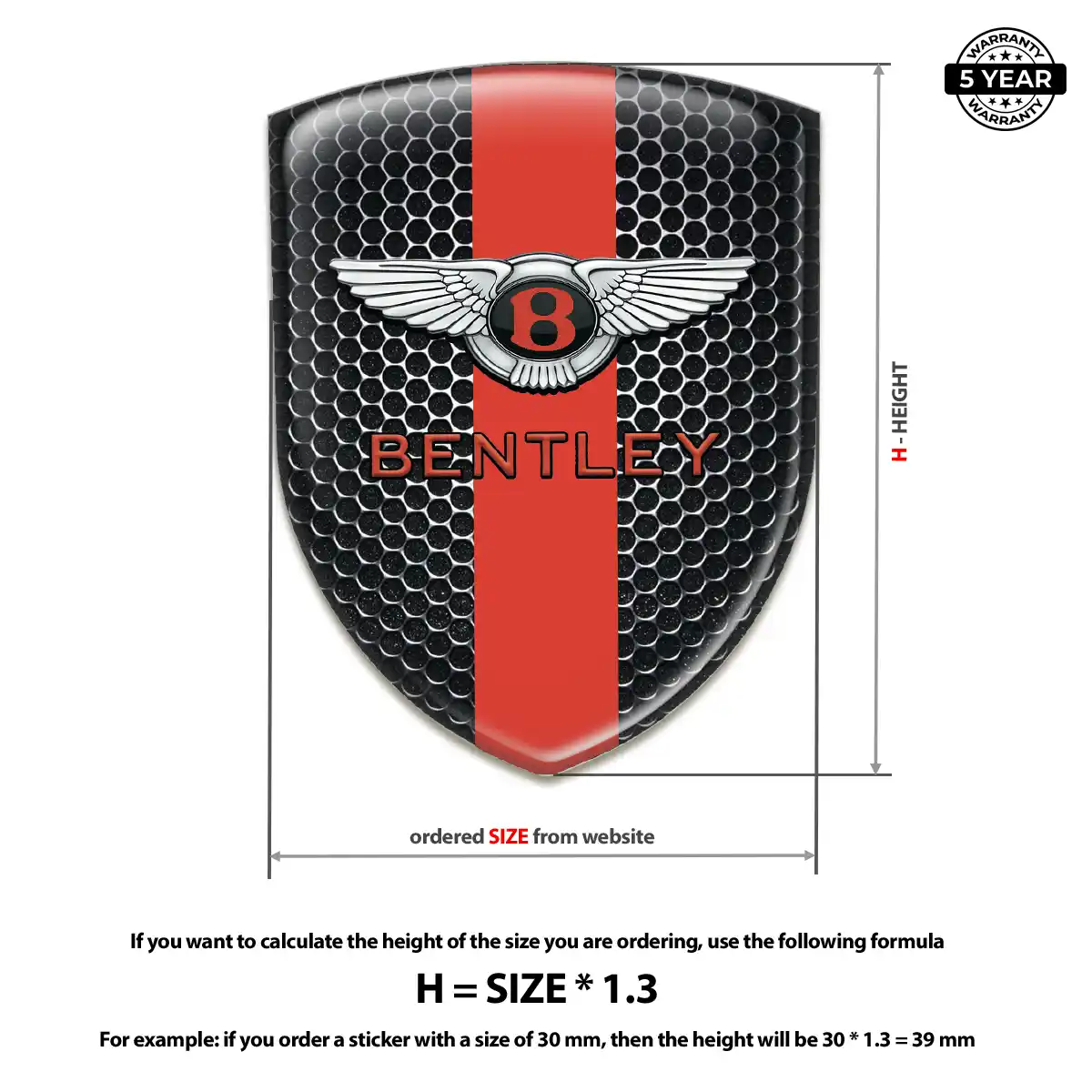 Bentley Silicone Badge Noble Edition