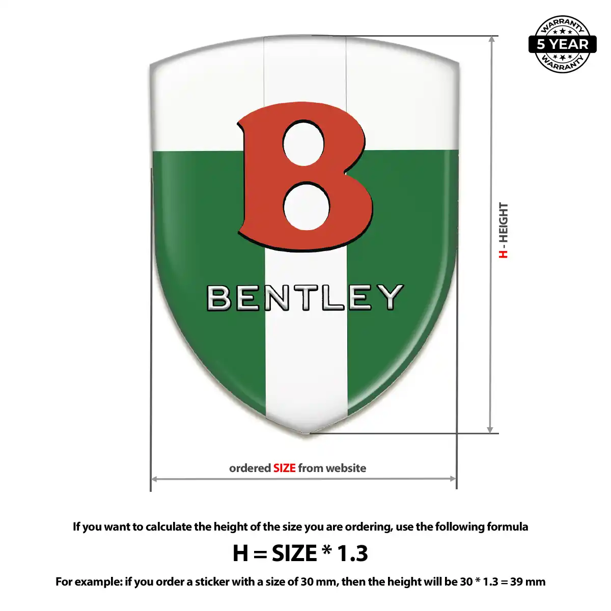 Bentley Silicone Badge Opulent Line