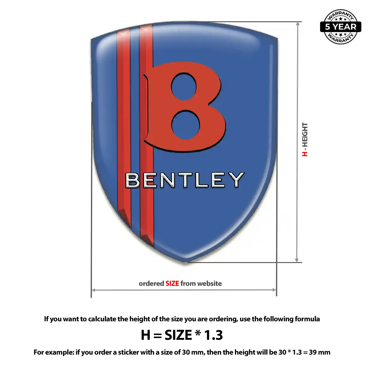 Bentley Silicone Badge Sleek Style