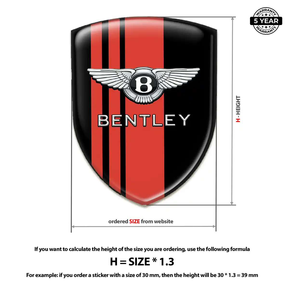 Bentley Silicone Badge Street Tuning