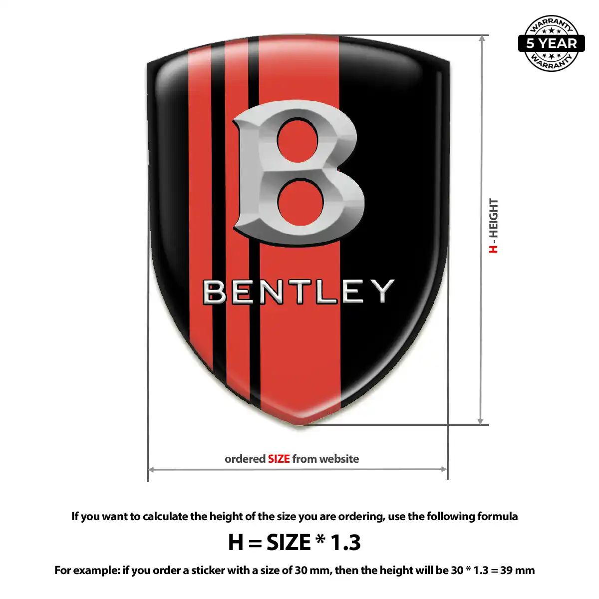 Bentley Silicone Emblem Auto Tuning