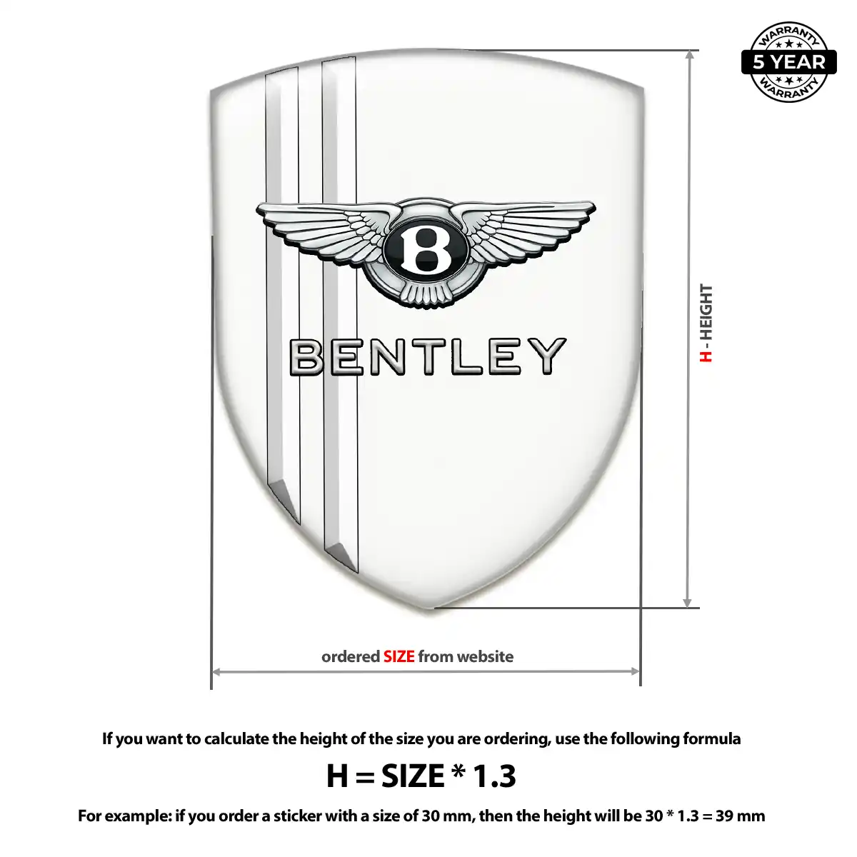 Bentley Silicone Emblem Elite Finish