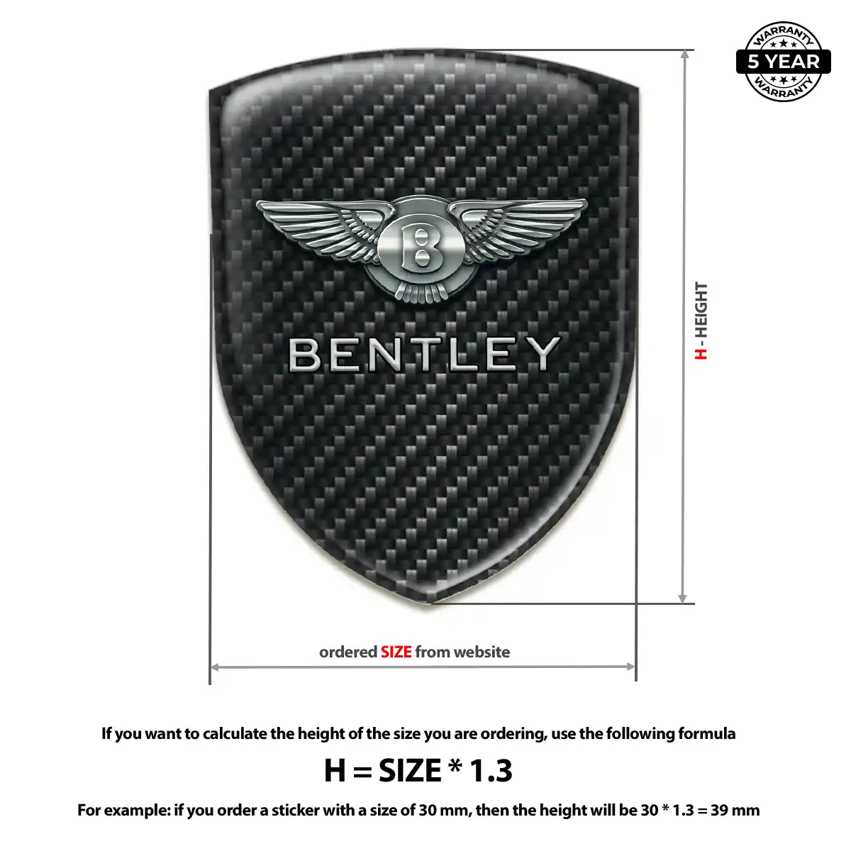 Bentley Silicone Emblem Exclusive Series