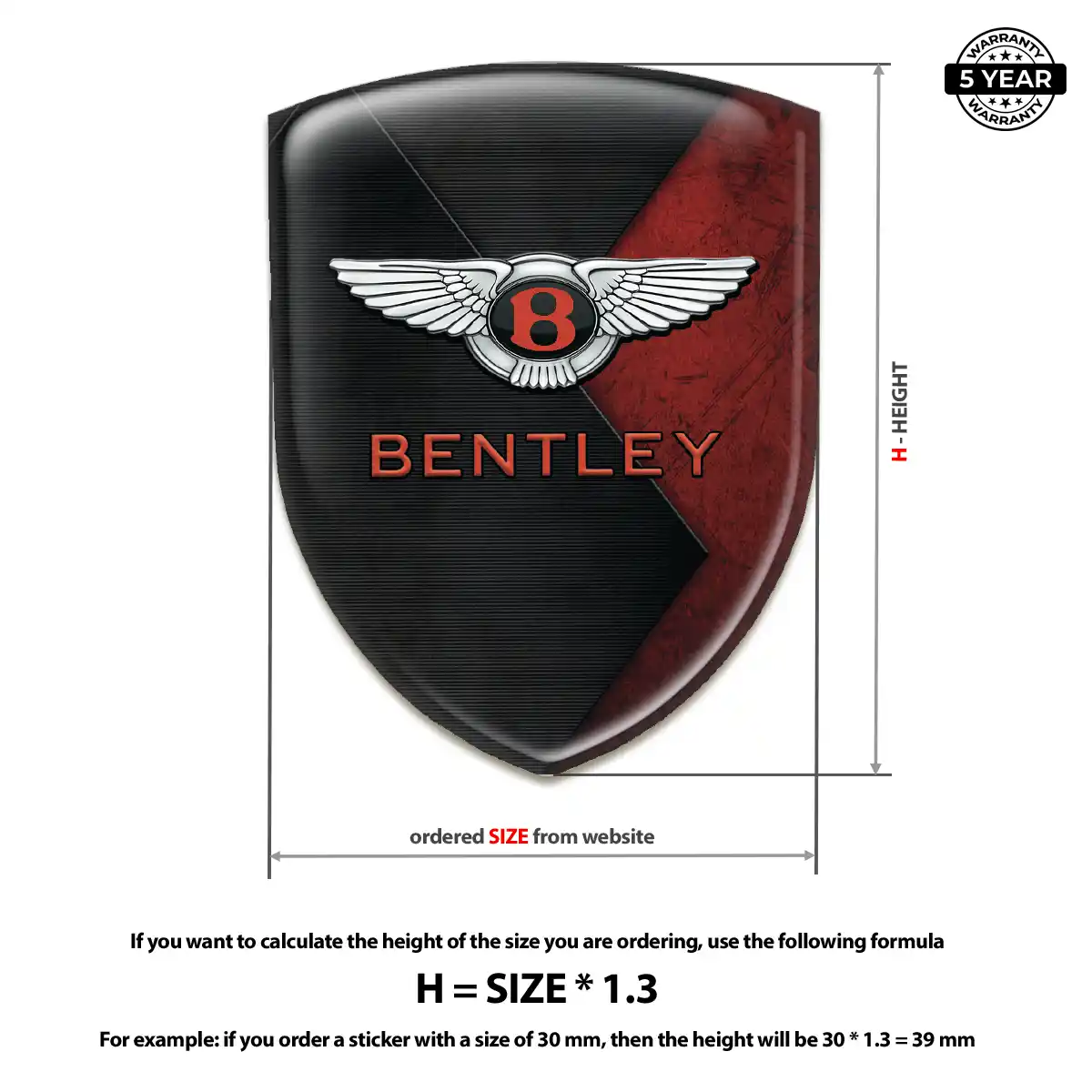 Bentley Silicone Emblem Exterior Luxe