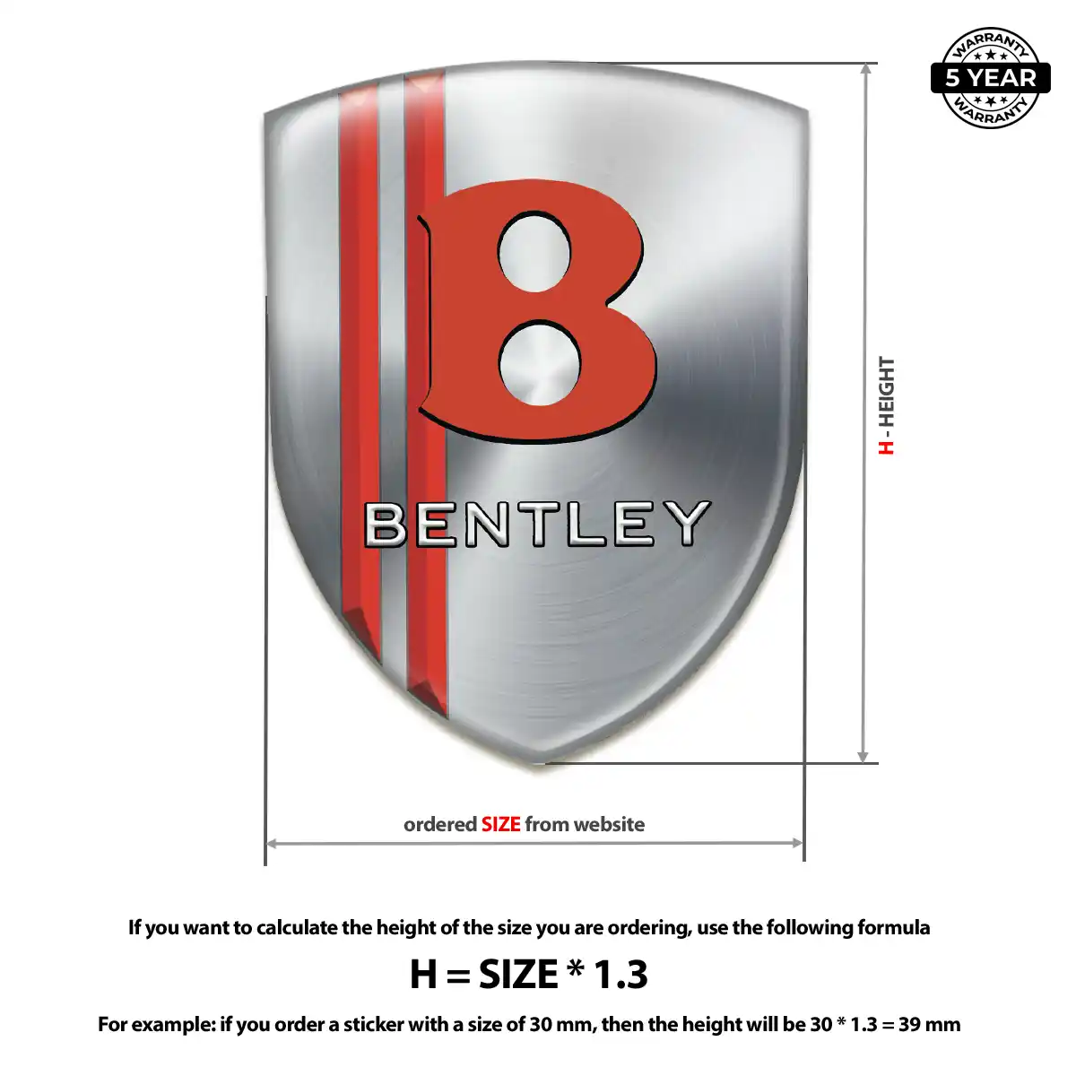 Bentley Silicone Emblem Interior Elegance