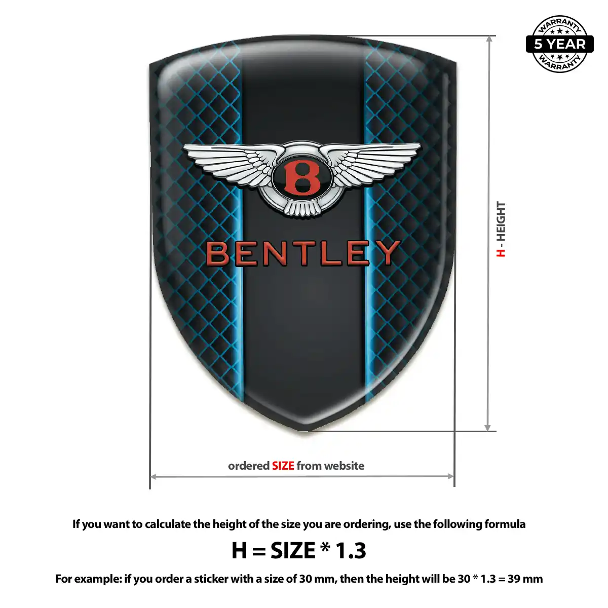 Bentley Silicone Emblem Opulent Line