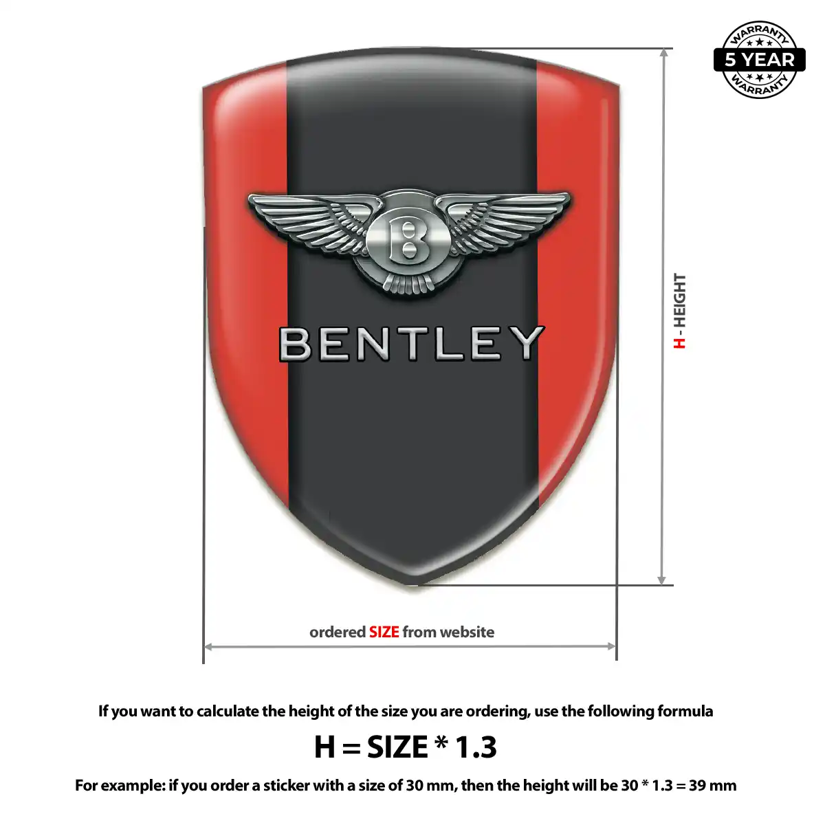 Bentley Silicone Emblem Refined Design