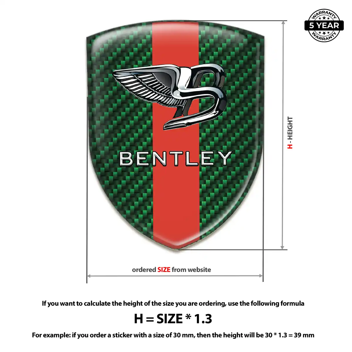 Bentley Sticker Auto Tuning