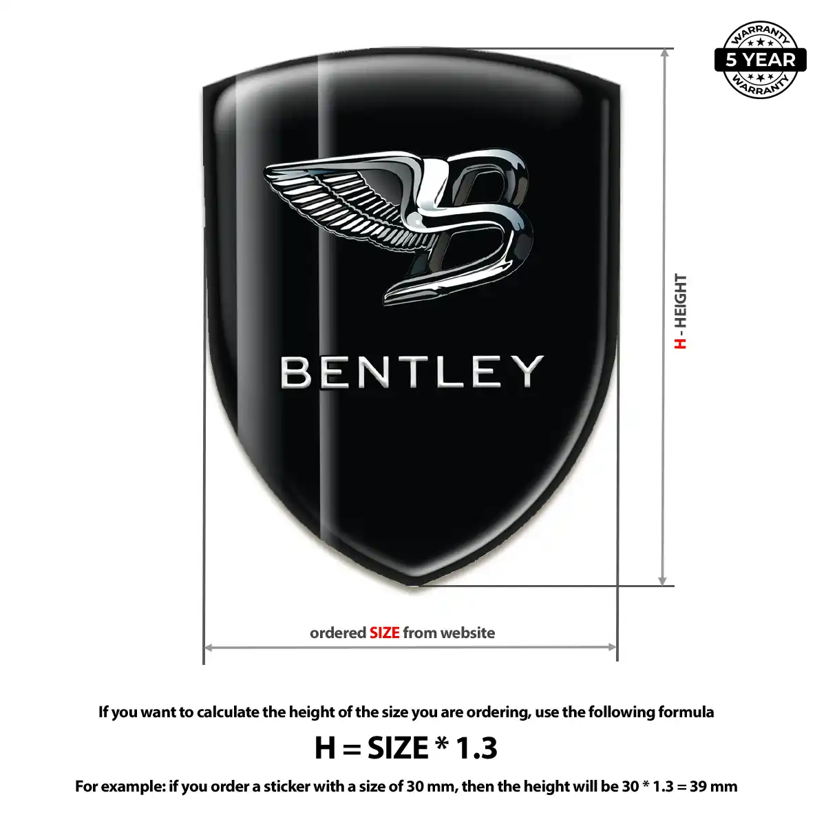 Bentley Sticker Noble Edition
