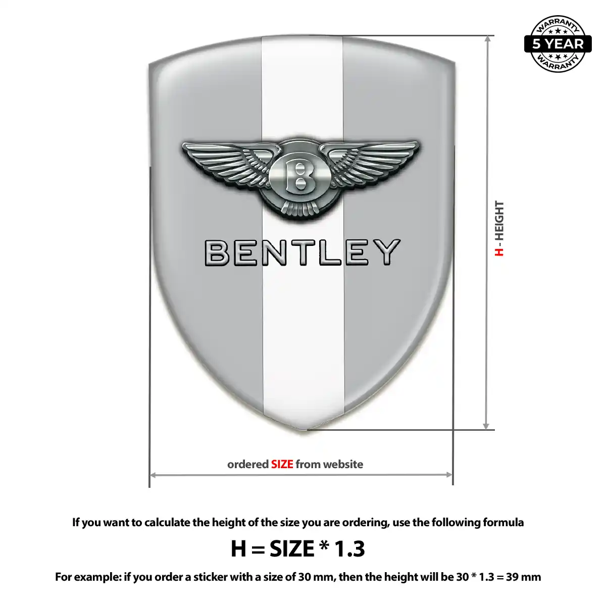 Bentley Sticker Opulent Line