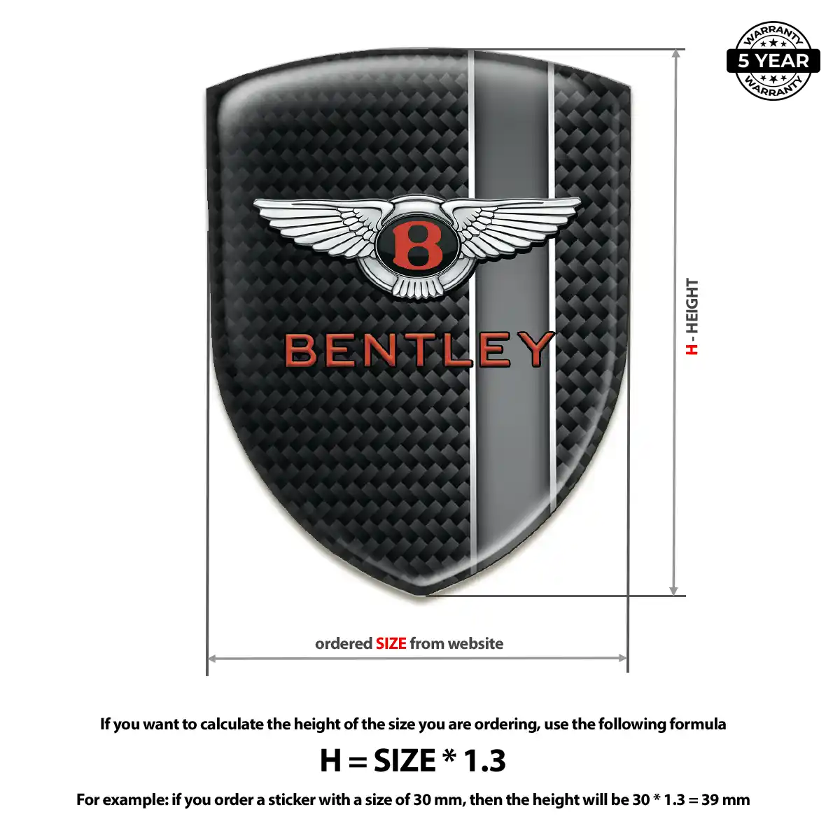 Bentley Sticker Outer Style