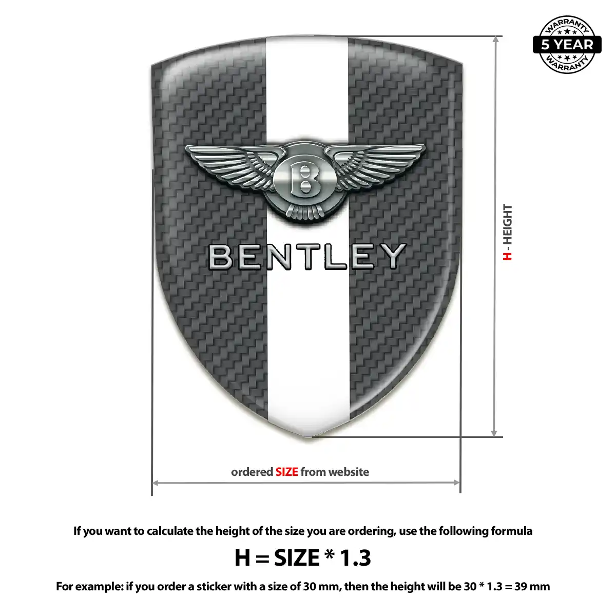 Bentley Sticker Performance Style