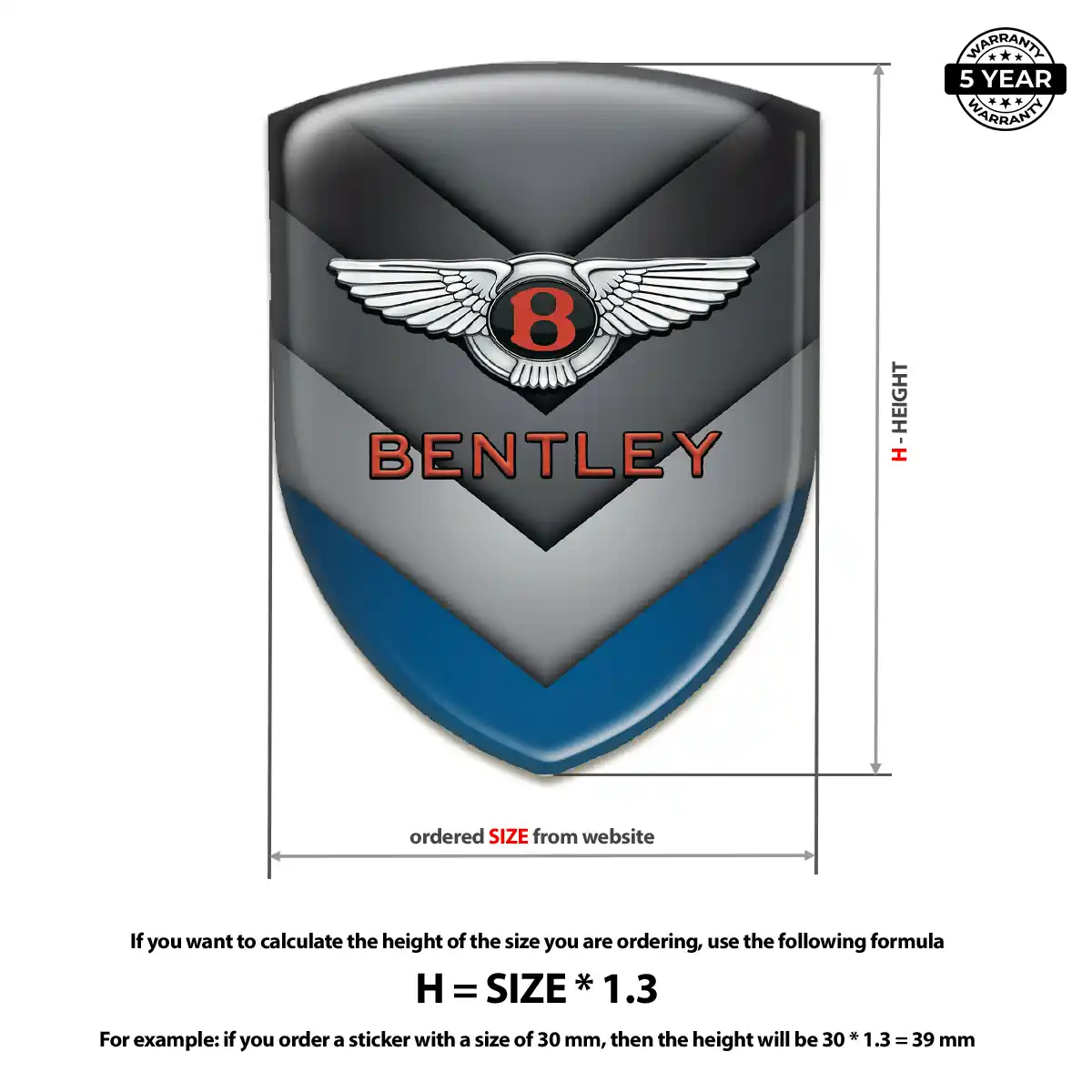 Bentley Sticker Prestige Line