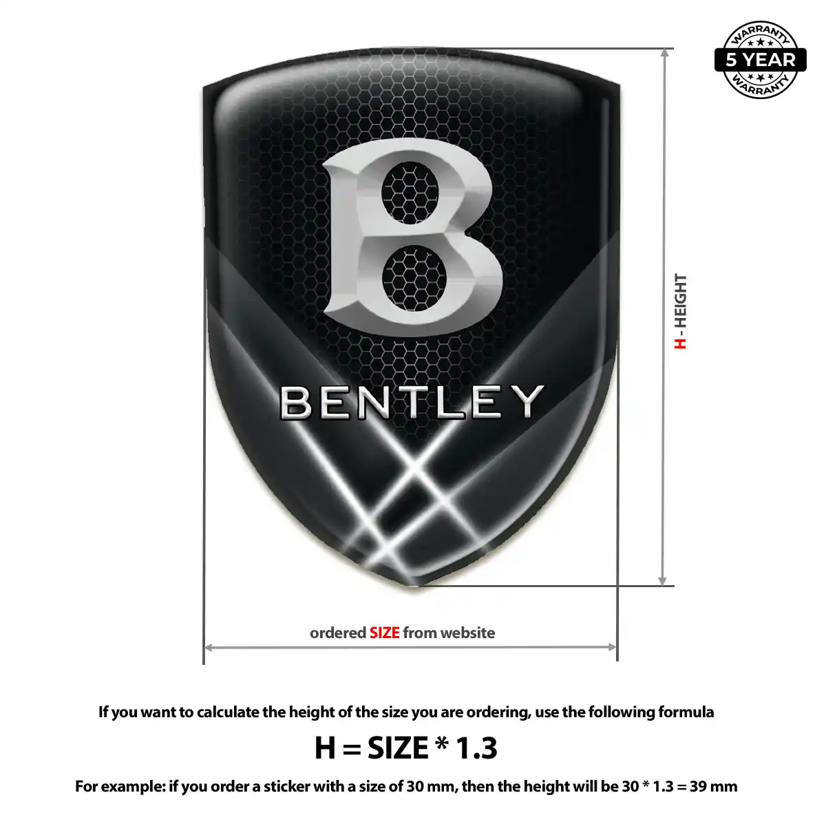 Bentley Sticker Prime Quality
