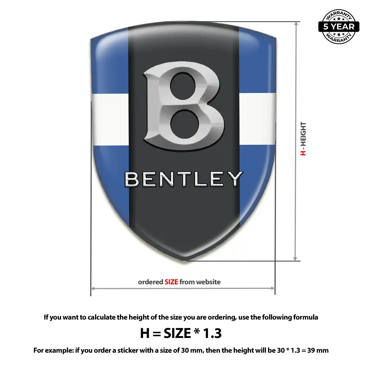 Bentley Sticker Resin Elite