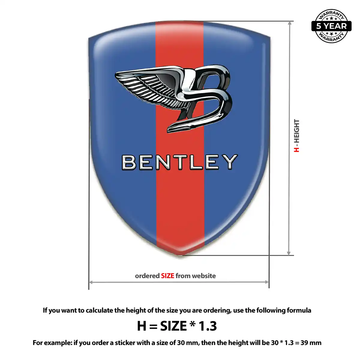 Bentley Sticker Signature Grade