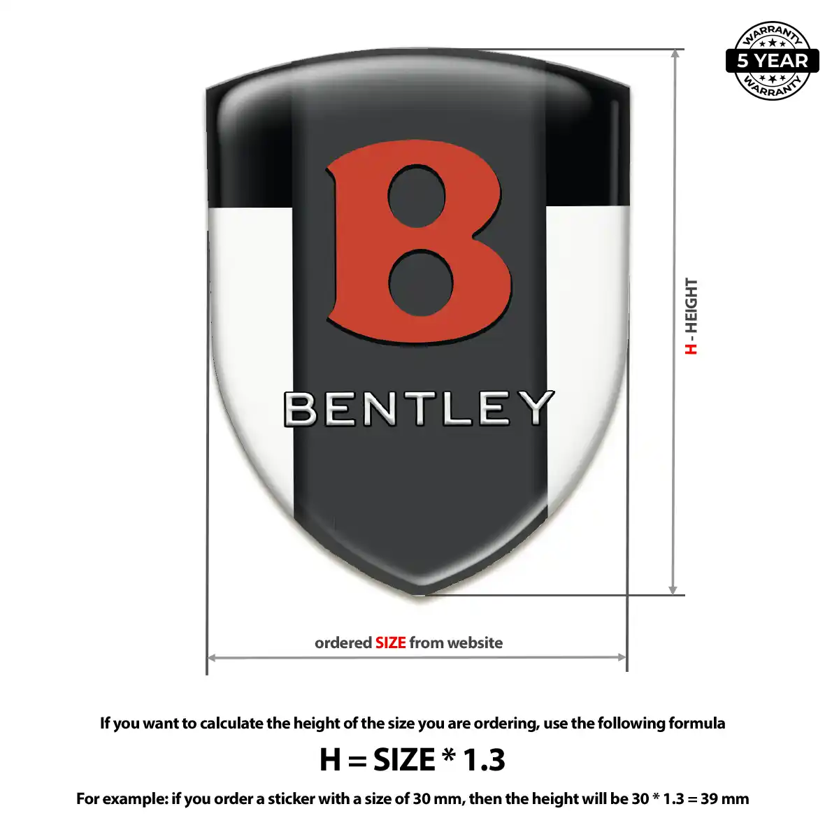 Bentley Sticker Superior Craft