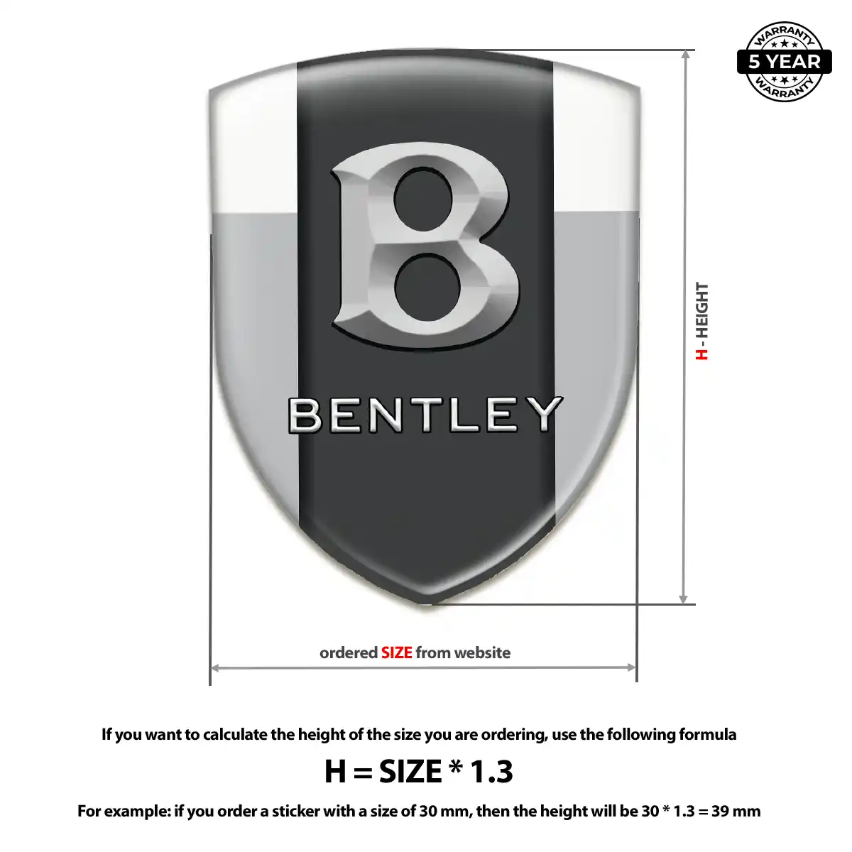 Bentley Vehicle Logo Sticker Auto Tuning
