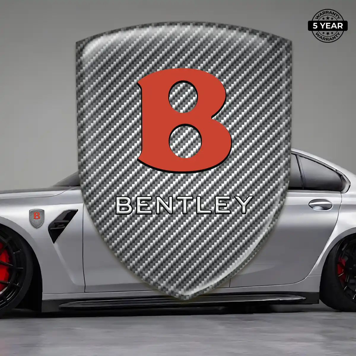 Bentley Vehicle Logo Sticker Premium Dome