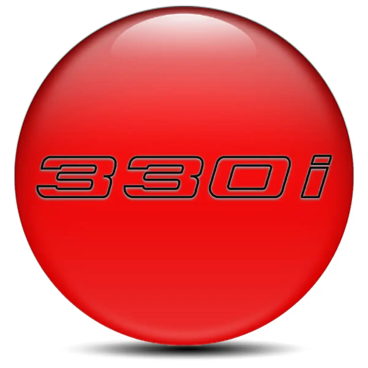 BMW 330i Logo Silicone Sticker Stylish Design