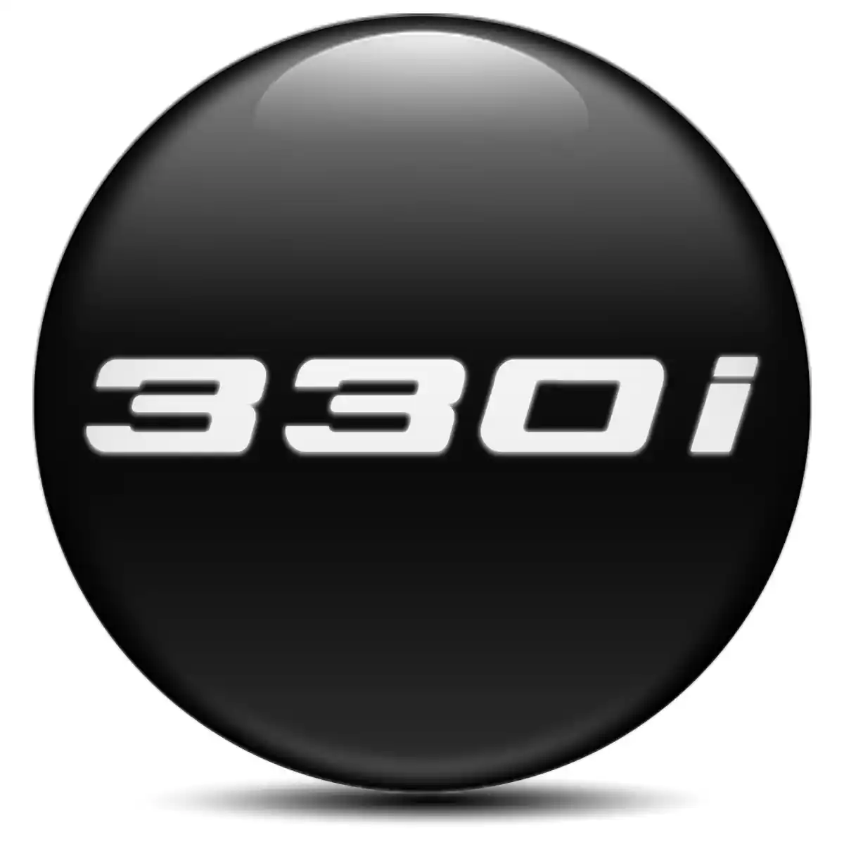 BMW 330i Silicone Emblem Self-Adhesive Stylish Design