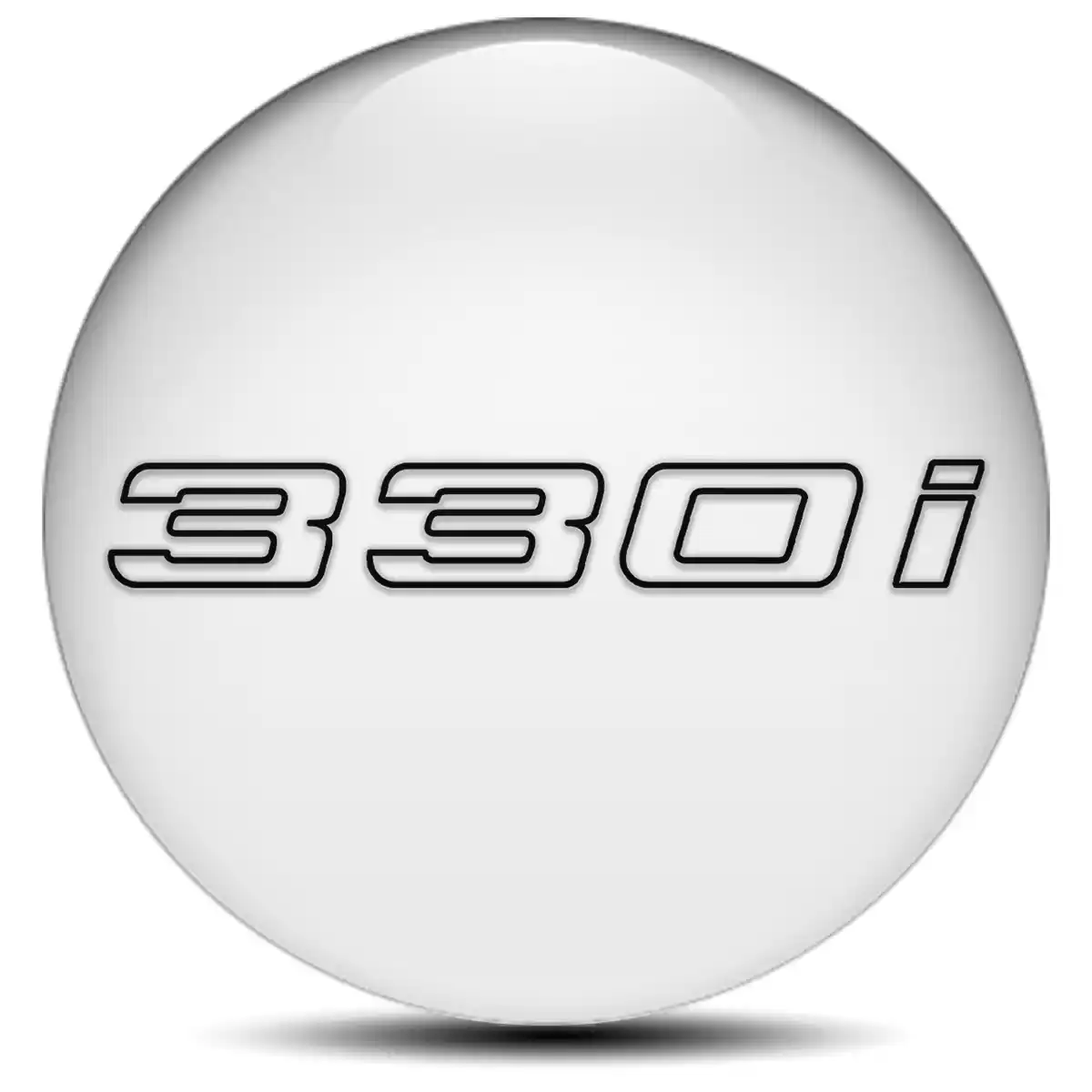 BMW 330i Silicone Sticker Stylish Design